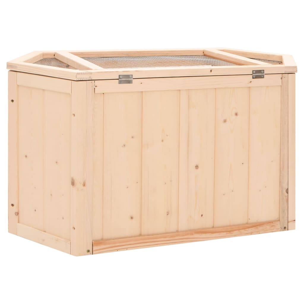 Jaula Para Hámster Madera Maciza Abeto 80X40X43 Cm