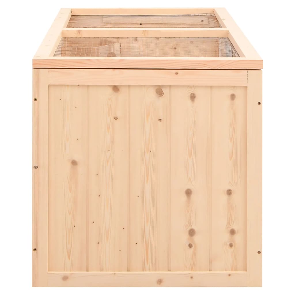Jaula Para Hámster 89,5X45X45 Cm De Madera Maciza De Abeto