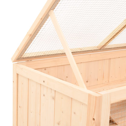 Jaula Para Hámster 89,5X45X45 Cm De Madera Maciza De Abeto