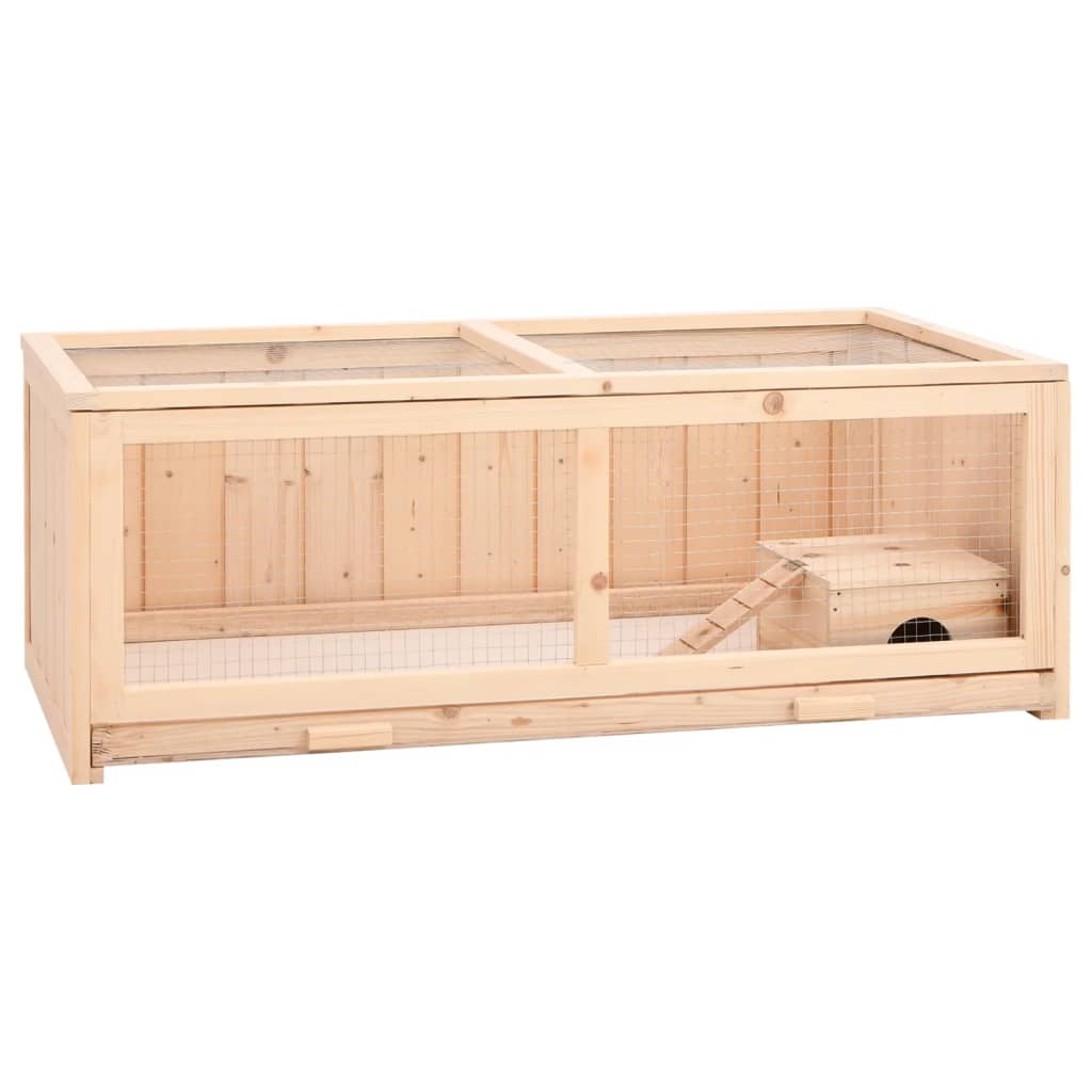 Jaula Para Hámster Madera Maciza Abeto 104X52X38 Cm