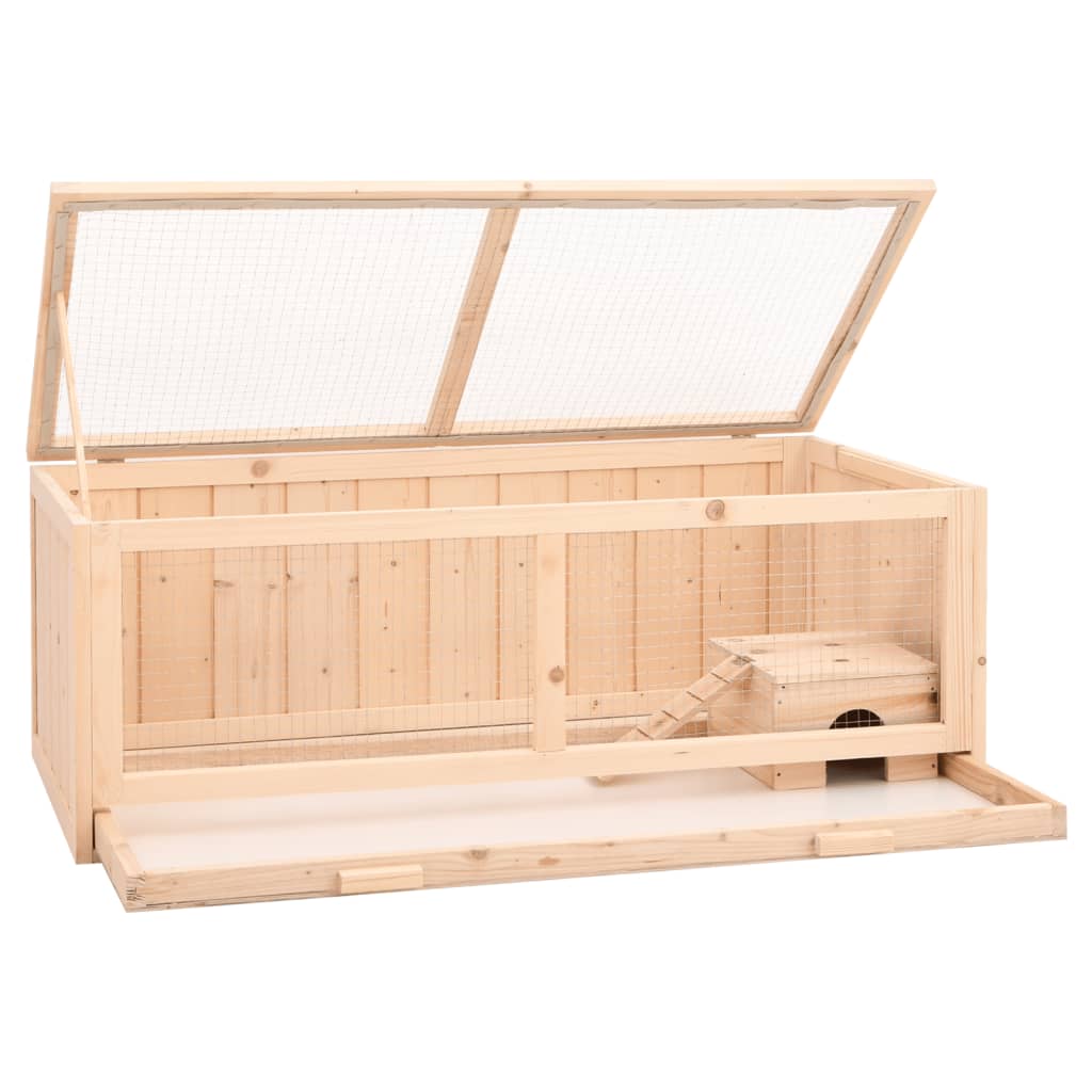 Jaula Para Hámster Madera Maciza Abeto 104X52X38 Cm
