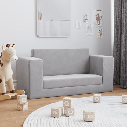 Cama Infantil Felpa Suave Gris