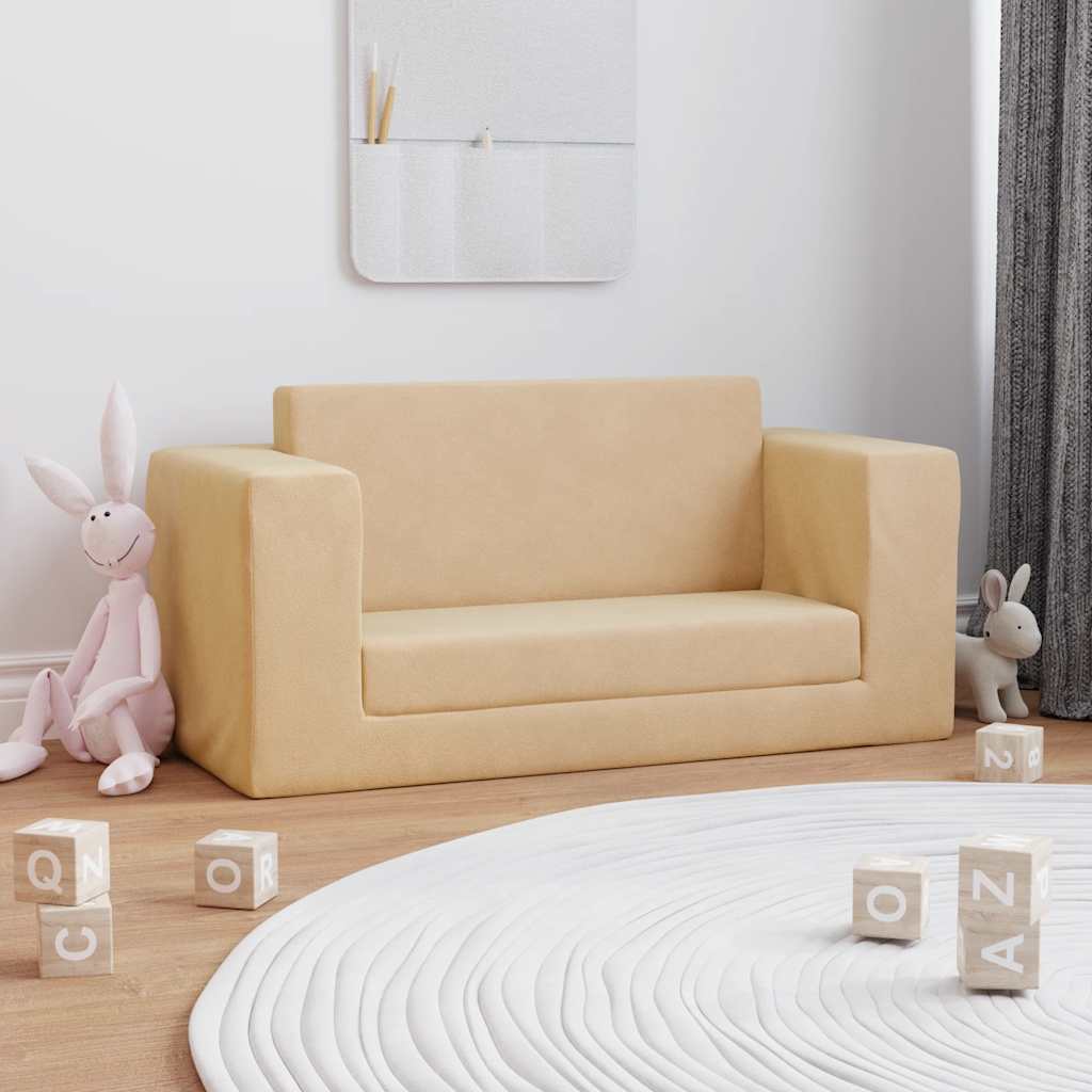 Cama Infantil Felpa Suave Gris