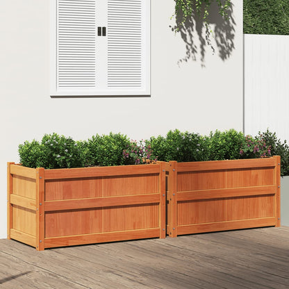 Jardineras De Exterior 2 Unidades Madera Maciza De Pino
