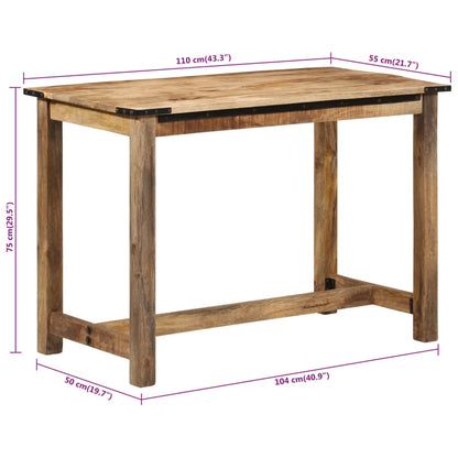 Mesa De Comedor Madera Maciza De Mango