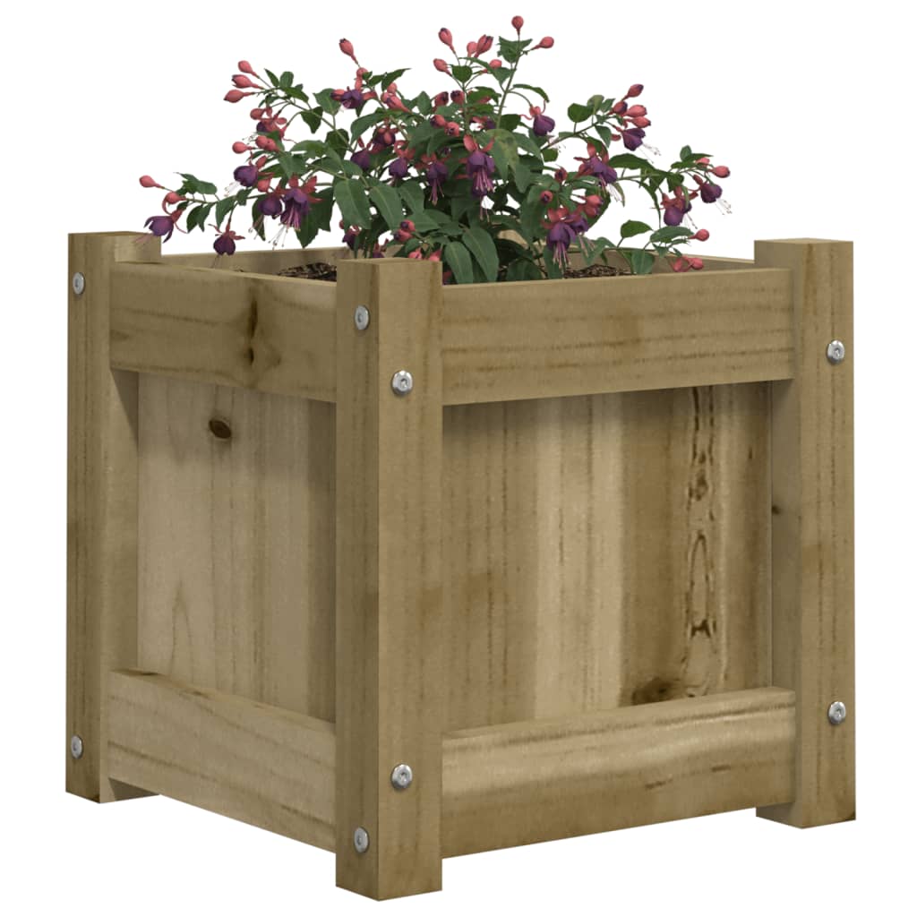 Jardineras De Exterior 2 Unidades Madera Impregnada De Pino