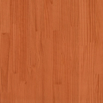 Jardineras De Exterior 2 Uds Madera Maciza De Pino Marrón Cera