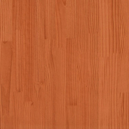 Jardineras De Exterior 2 Uds Madera Maciza De Pino Marrón Cera