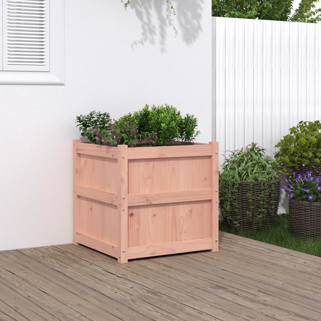 Jardineras De Exterior 2 Uds Madera Maciza De Pino Marrón Cera
