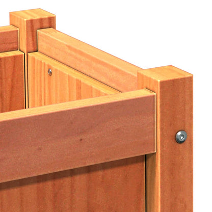 Jardineras De Exterior 2 Uds Madera Maciza De Pino Cera