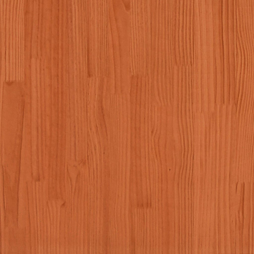 Jardineras Con Patas 2 Uds Madera Maciza De Pino Marrón Cera