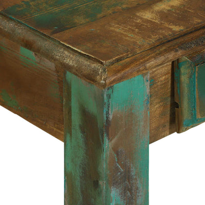 Escritorio Marrón 112 X 55 X 76 Cm Madera Sólida Recuperada