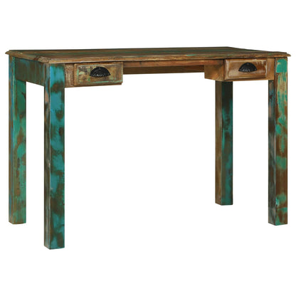 Escritorio Marrón 112 X 55 X 76 Cm Madera Sólida Recuperada