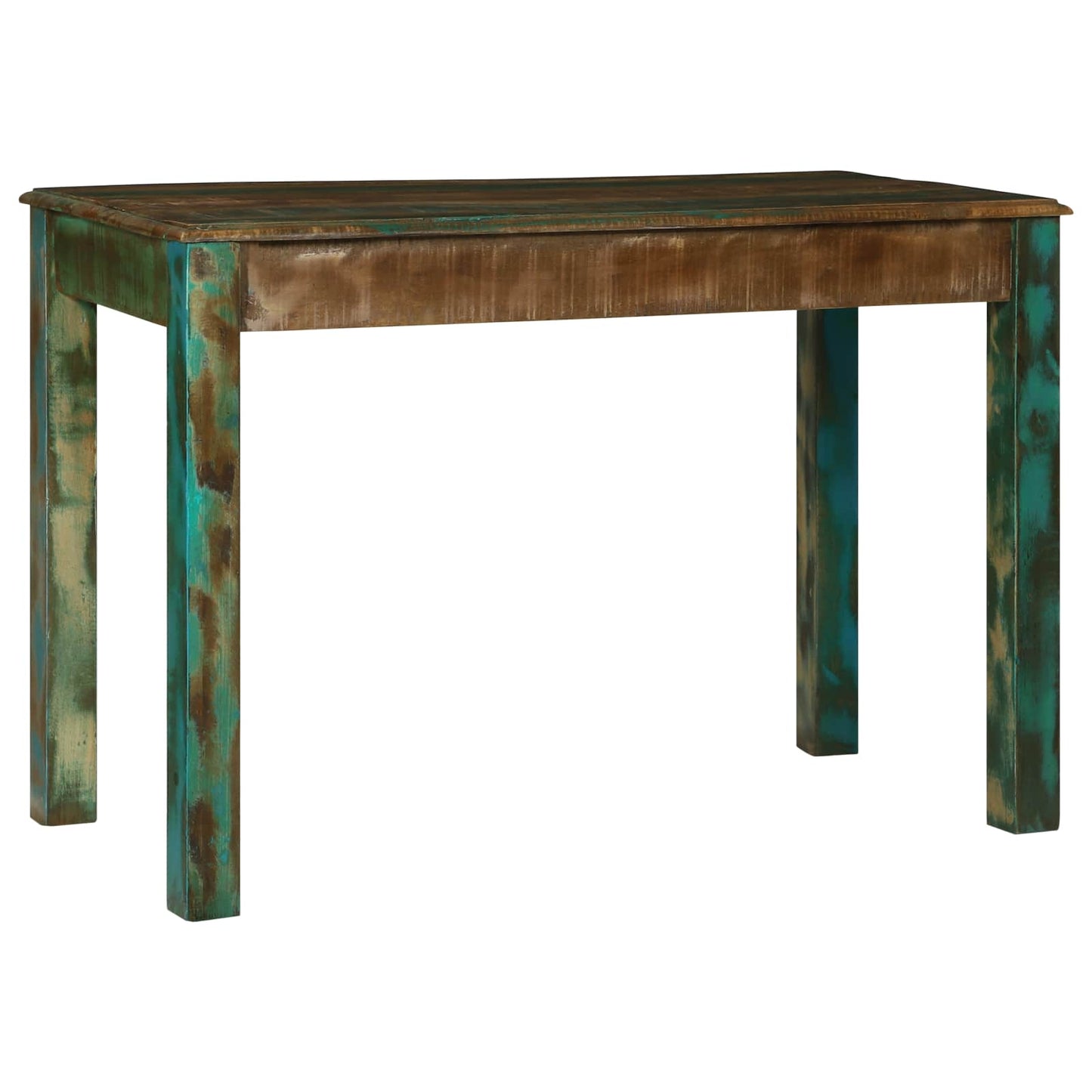 Escritorio Marrón 112 X 55 X 76 Cm Madera Sólida Recuperada