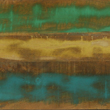 Escritorio Marrón 112 X 55 X 76 Cm Madera Sólida Recuperada