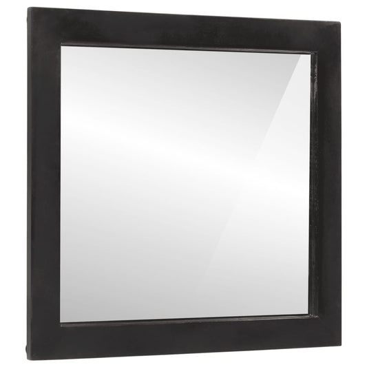 Espejo De Baño Madera Maciza De Mango Y Vidrio 55X1X60 Cm
