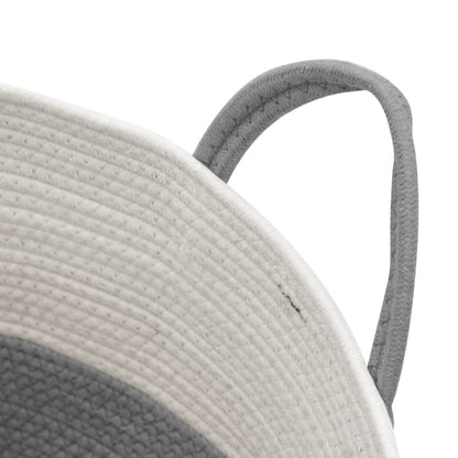 Cesta De Almacenaje Algodón Y Blanco Ø