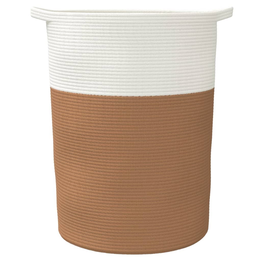 Cesta De Almacenaje Algodón Y Blanco Ø49X65 Cm