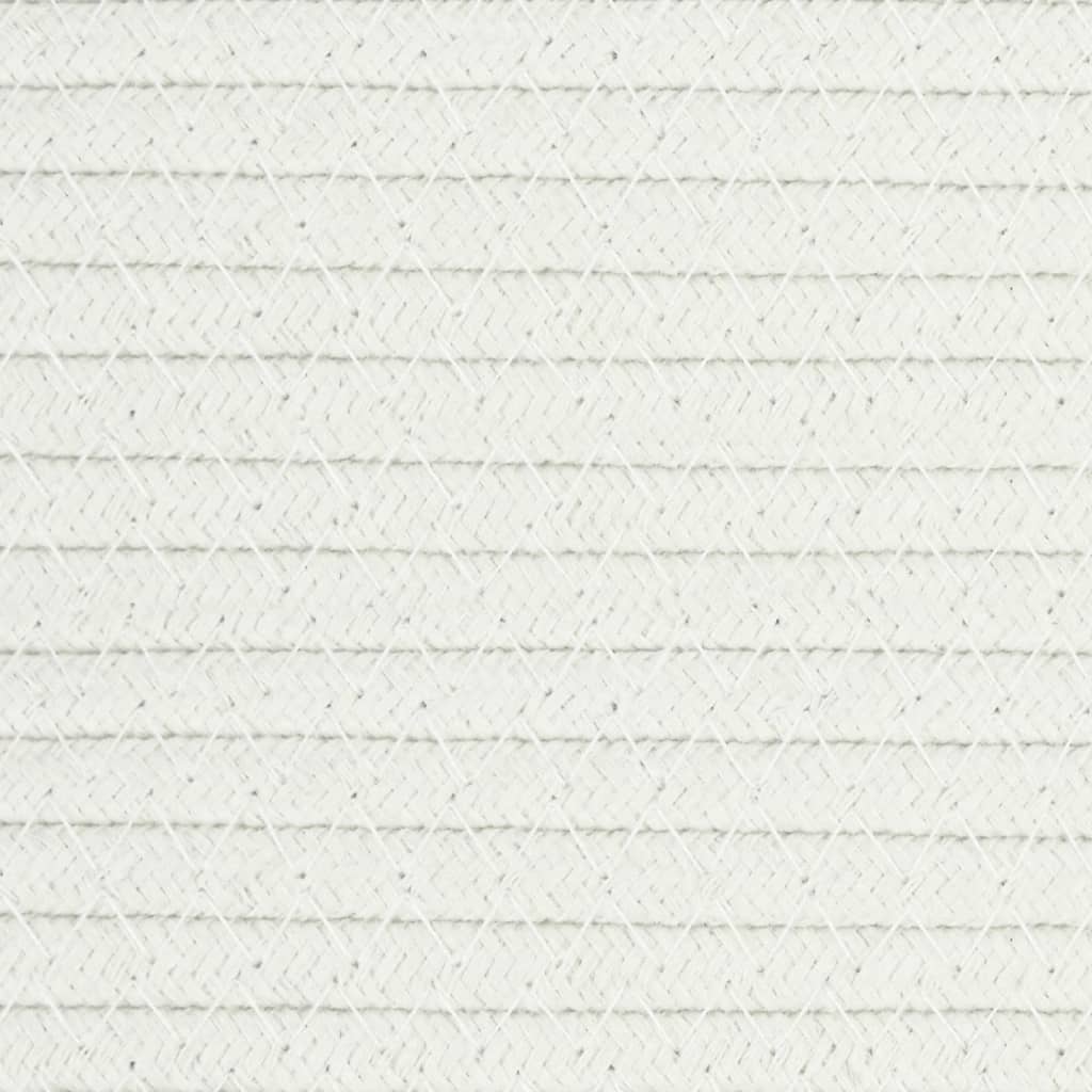 Cesta De Almacenaje Algodón Y Blanco Ø49X65 Cm