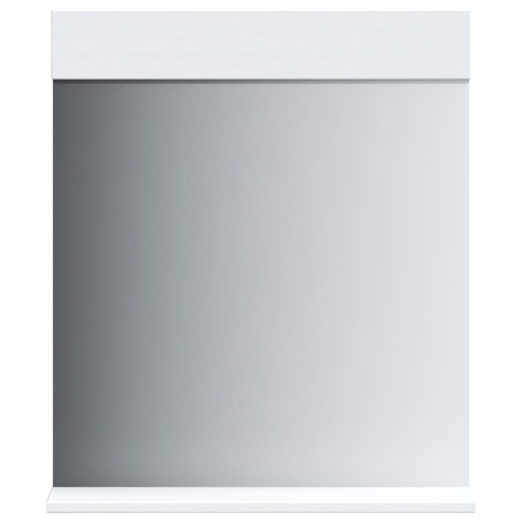 Espejo De Baño Con Estante Berg Madera Maciza 60X12X70Cm