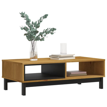 Mesa De Centro Flam Madera Maciza De Pino 100X50X32,5 Cm