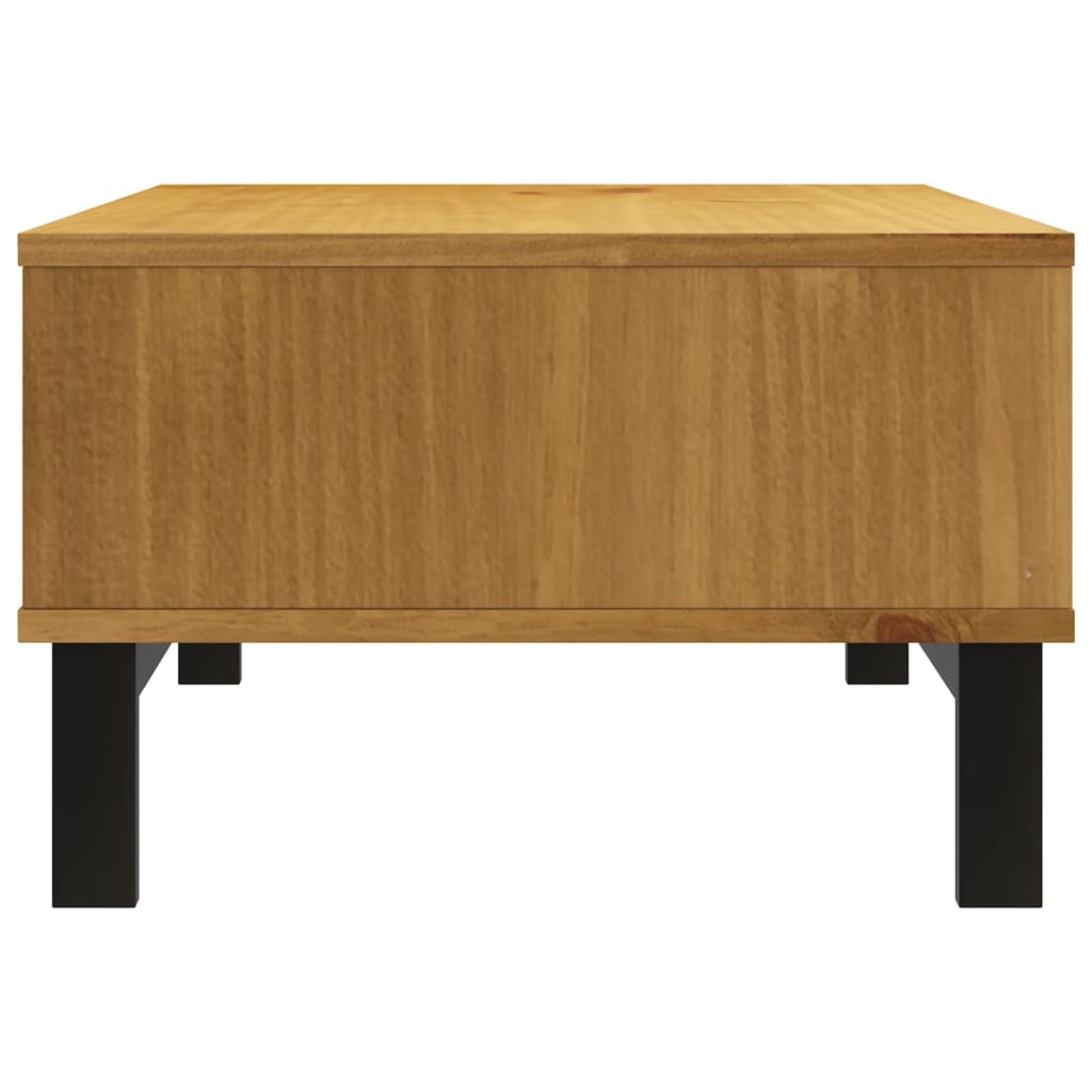 Mesa De Centro Flam Madera Maciza De Pino 100X50X32,5 Cm