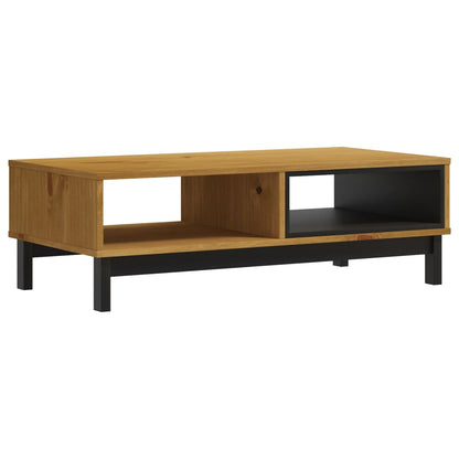 Mesa De Centro Flam Madera Maciza De Pino 100X50X32,5 Cm