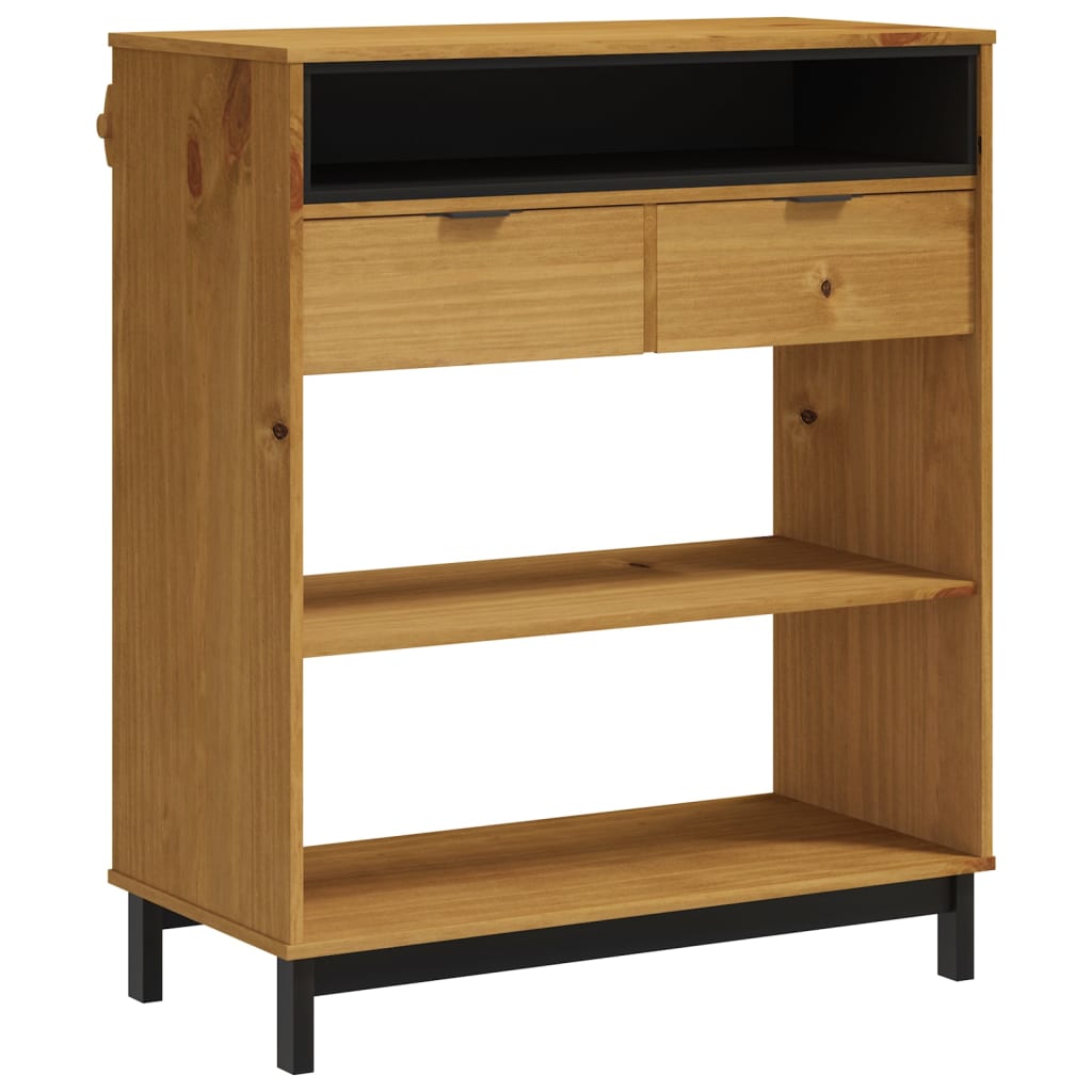 Mesa Alta De Bar Flam Madera Maciza De Pino 92X45X110 Cm