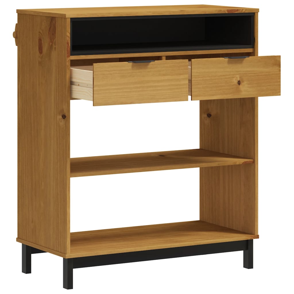 Mesa Alta De Bar Flam Madera Maciza De Pino 92X45X110 Cm