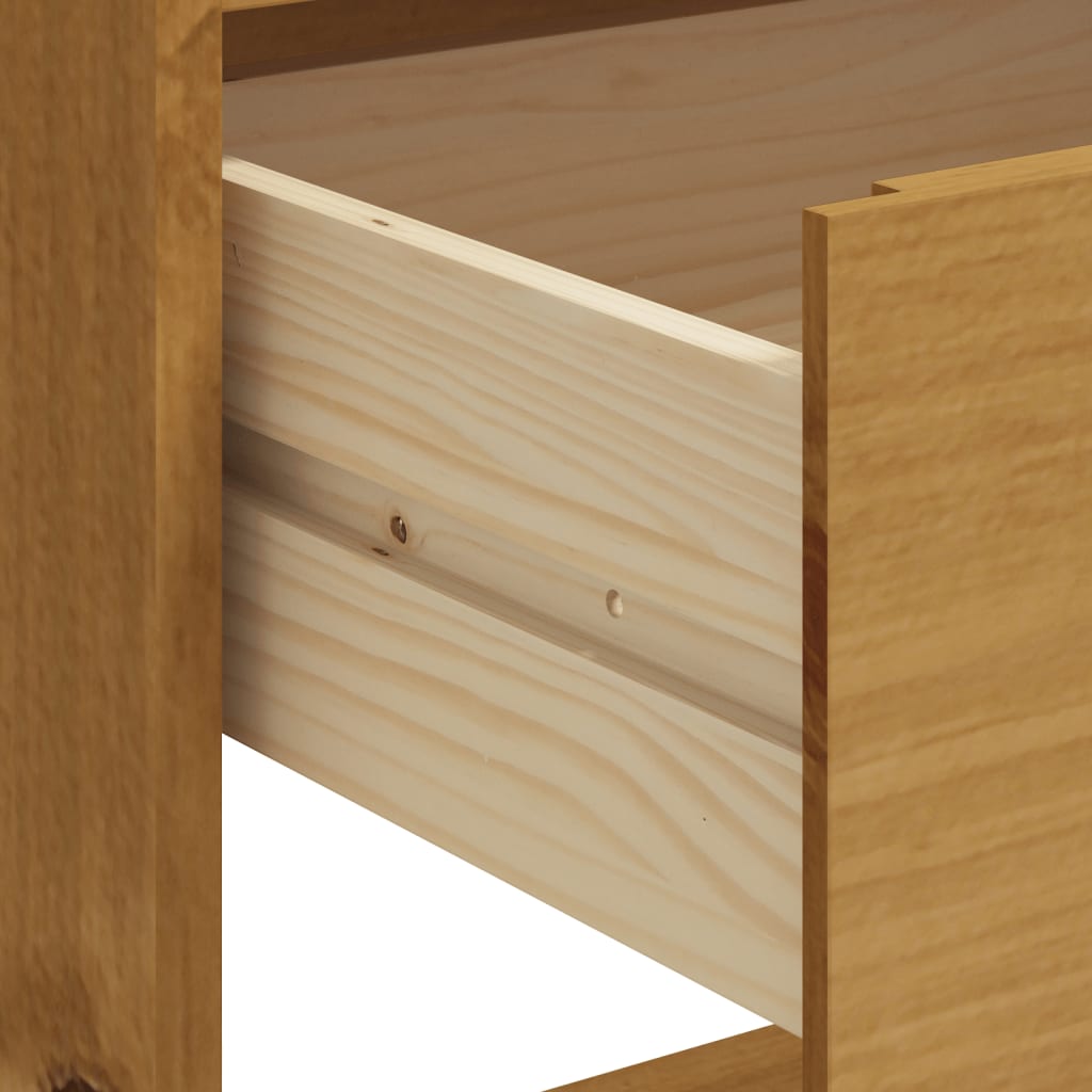 Mesa Alta De Bar Flam Madera Maciza De Pino 92X45X110 Cm