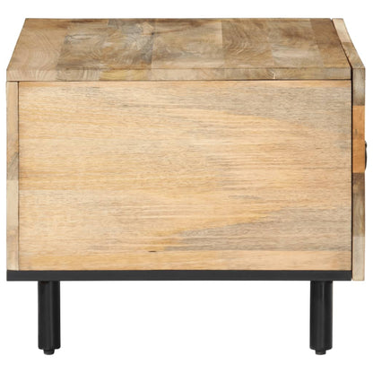 Mesa De Centro De Madera Maciza De Pino 80X50X40 Cm