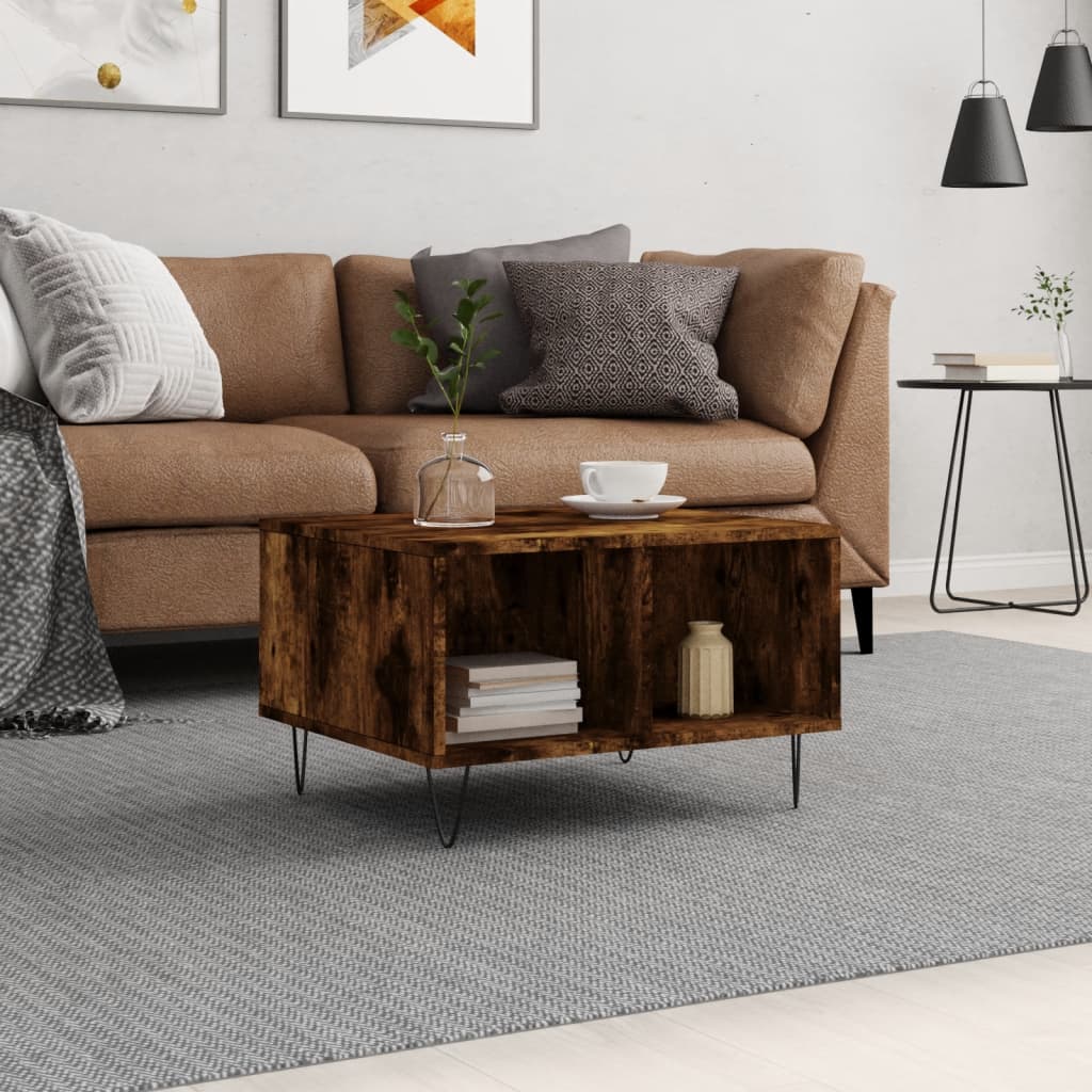 Mesa De Centro Madera Contrachapada 60X50X36,5 Cm