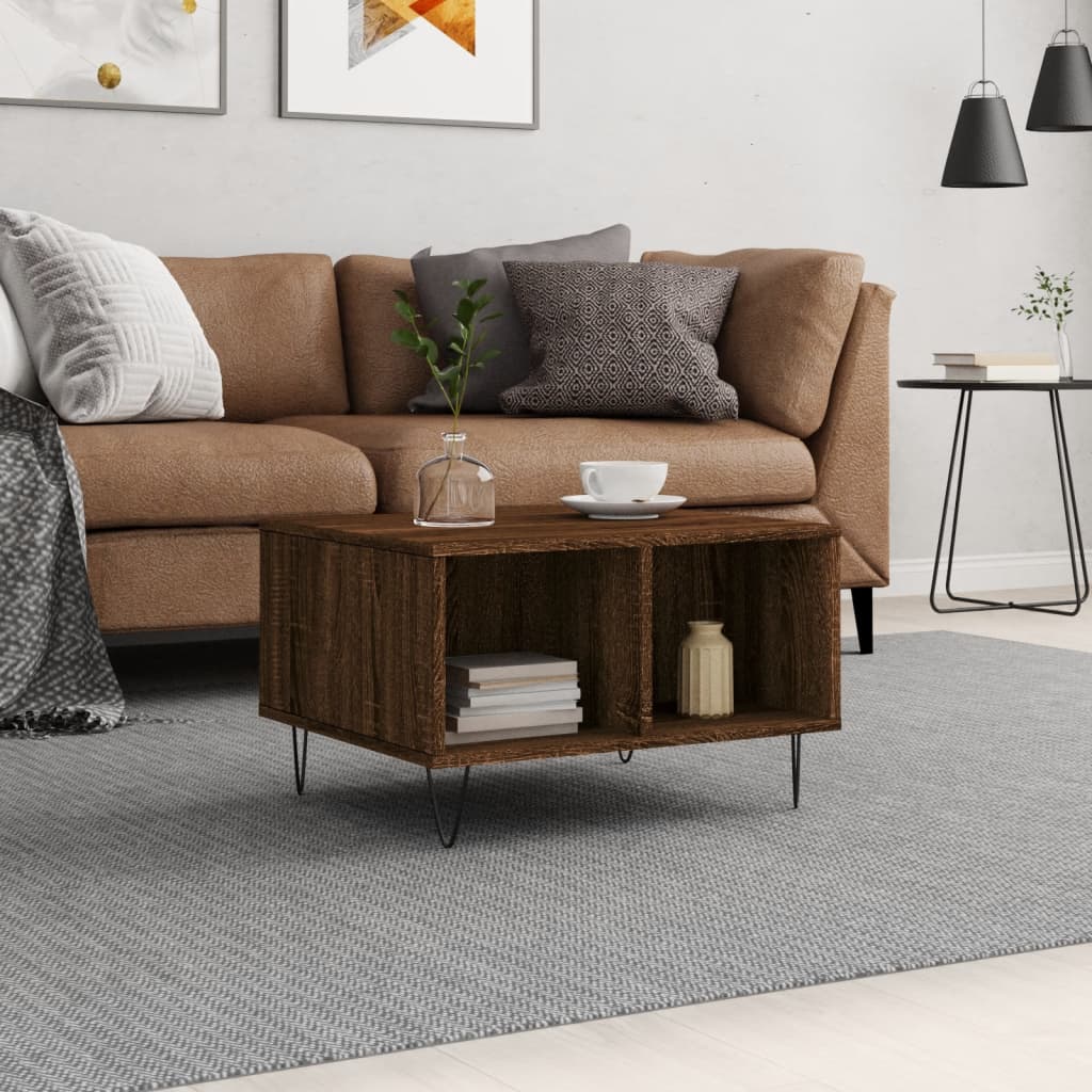 Mesa De Centro Madera Contrachapada 60X50X36,5 Cm