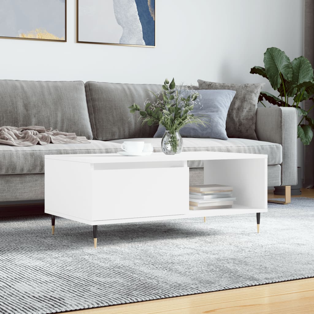 Mesa De Centro Madera Contrachapada 90X50X36,5 Cm