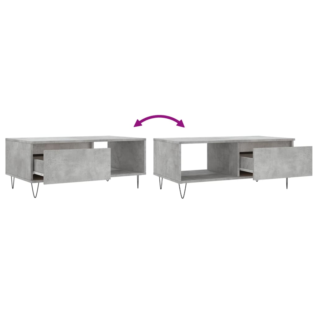 Mesa De Centro Madera Contrachapada 90X50X36,5 Cm