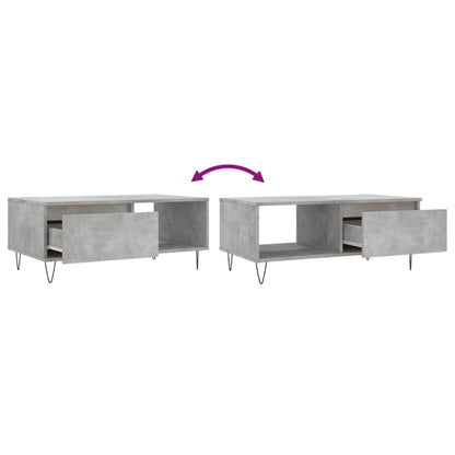 Mesa De Centro Madera Contrachapada 90X50X36,5 Cm