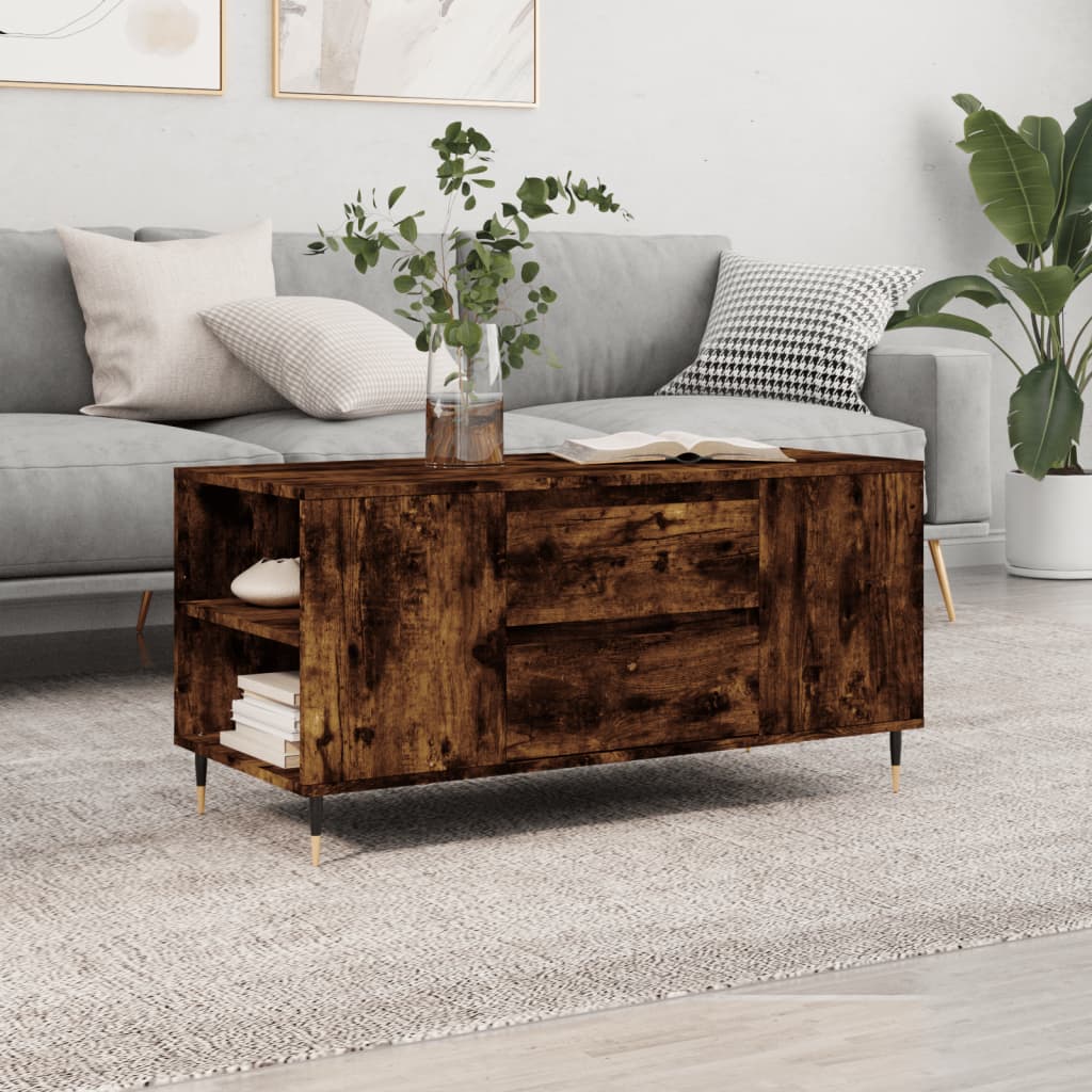 Mesa De Centro Madera Ingeniería 102X44,5X50 Cm