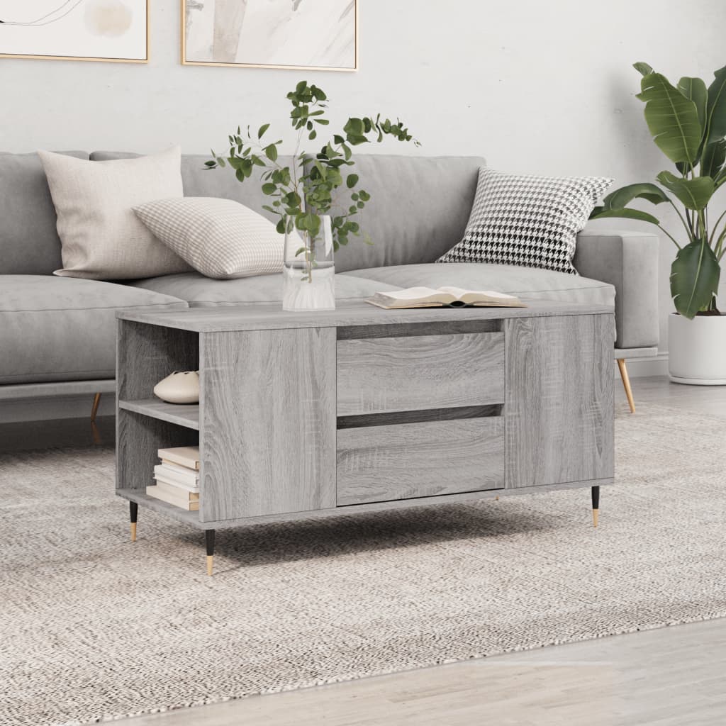 Mesa De Centro Madera Ingeniería 102X44,5X50 Cm