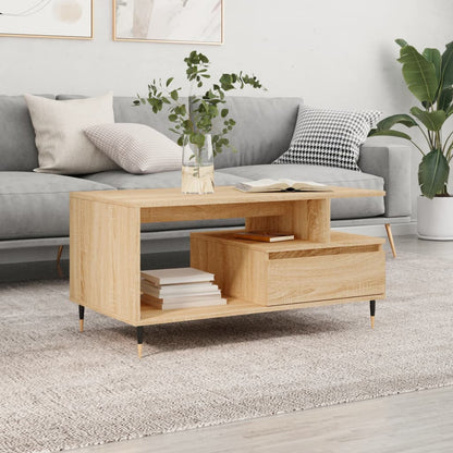 Mesa De Centro Madera Contrachapada 90X49X45 Cm