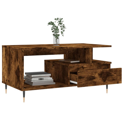 Mesa De Centro Madera Contrachapada 90X49X45 Cm