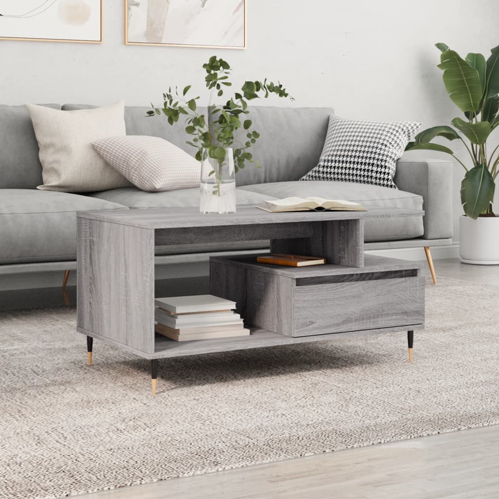 Mesa De Centro Madera Contrachapada 90X49X45 Cm