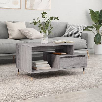 Mesa De Centro Madera Contrachapada 90X49X45 Cm