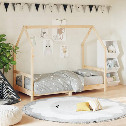 Estructura De Cama Infantil Madera De Pino 90X190Cm