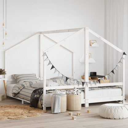 Estructura De Cama De Niños Madera Maciza De Pino 2X(90X160) Cm