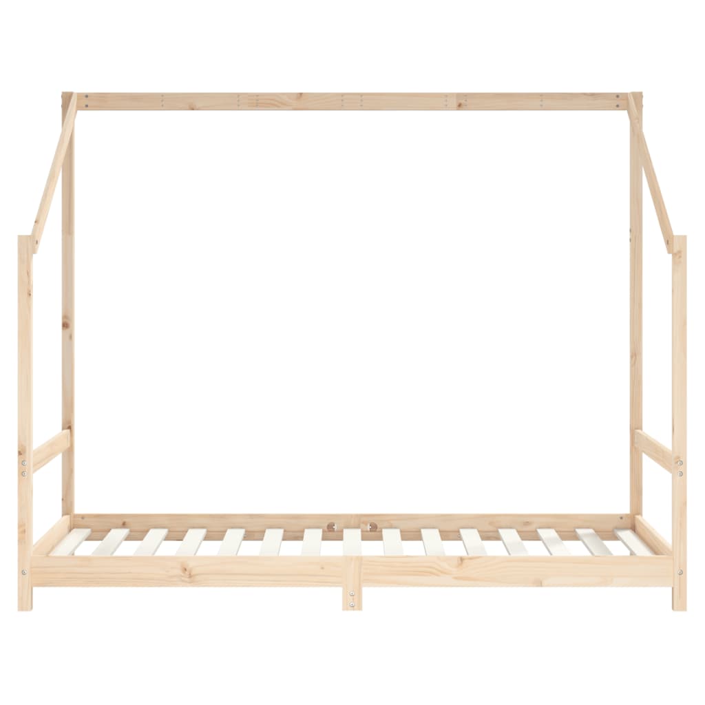 Estructura De Cama De Niños Madera Maciza De Pino 2X(90X160) Cm
