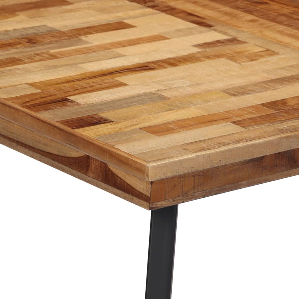 Mesa De Comedor Madera Maciza De Teca 120X62X76 Cm