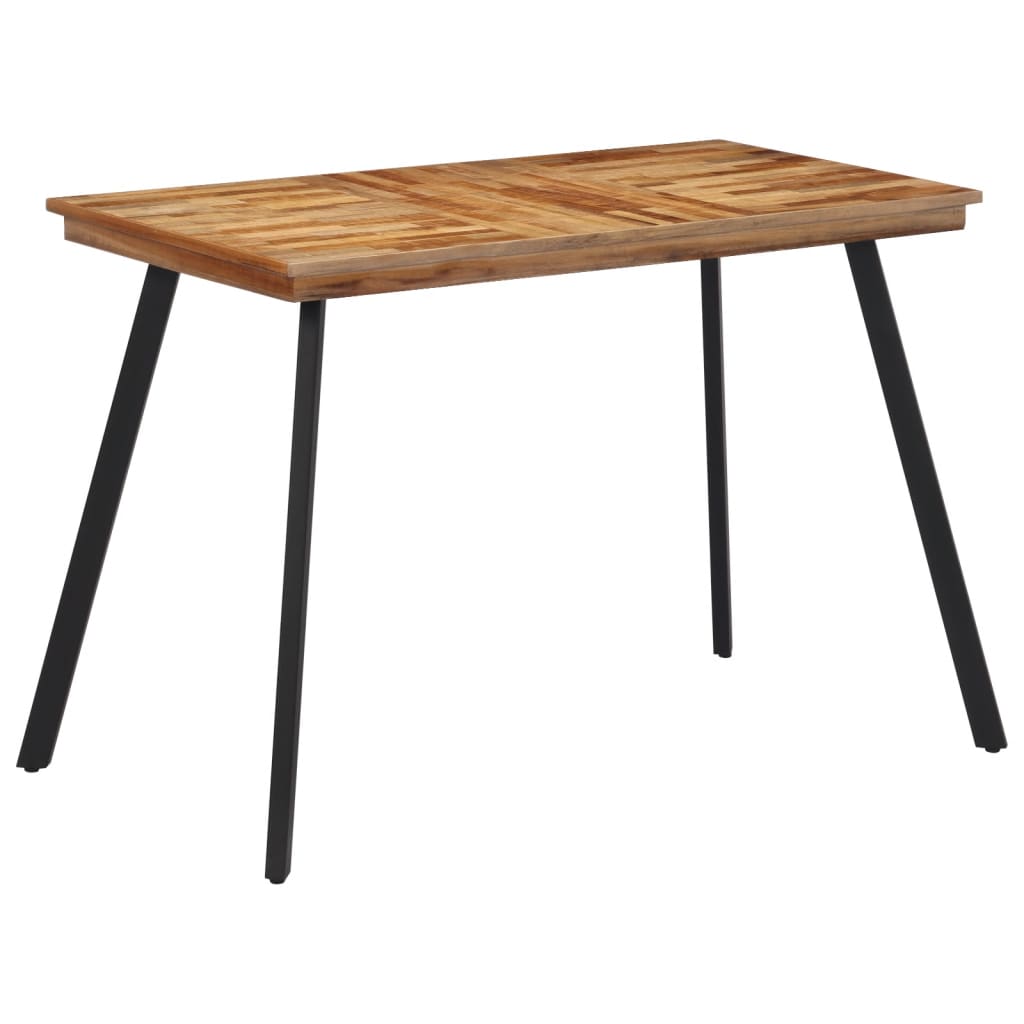 Mesa De Comedor Madera Maciza De Teca 120X62X76 Cm