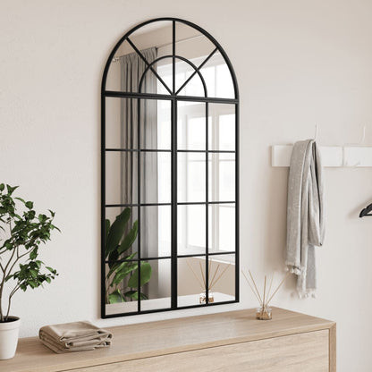 Espejo De Pared Arco De Hierro Negro