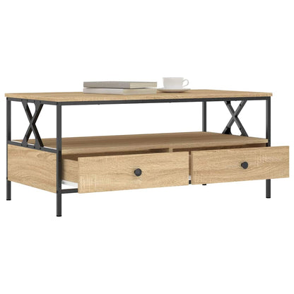 Mesa De Centro Madera De Ingeniería 100X51X45 Cm