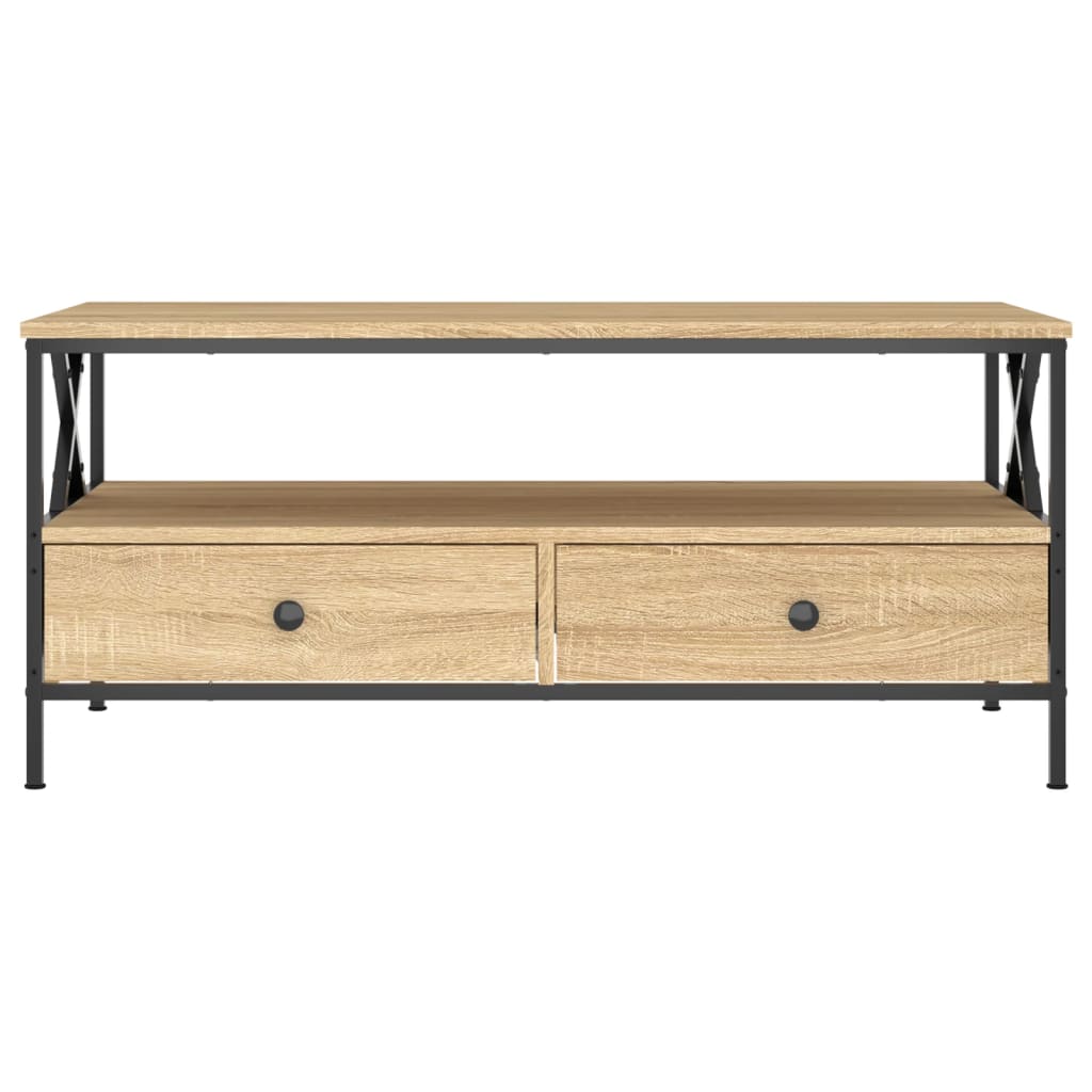 Mesa De Centro Madera De Ingeniería 100X51X45 Cm